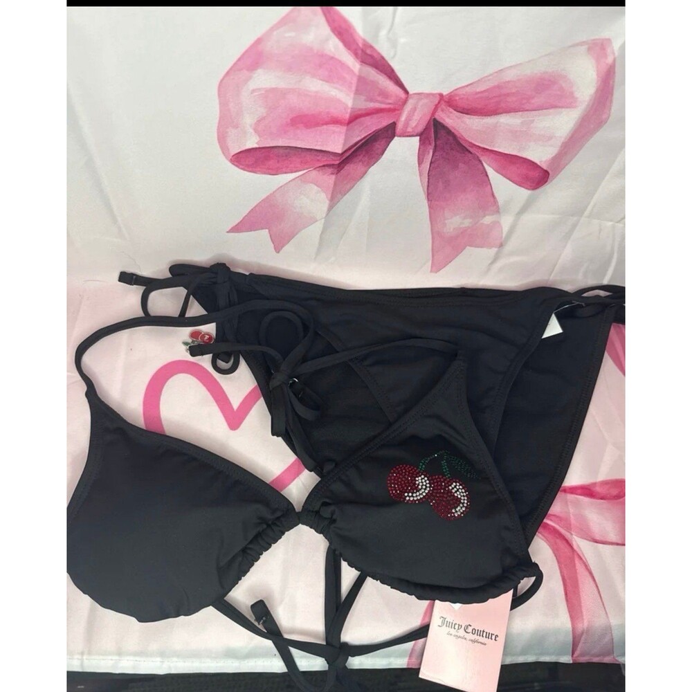 Juicy Couture Cherry Bikini Swimsuit M